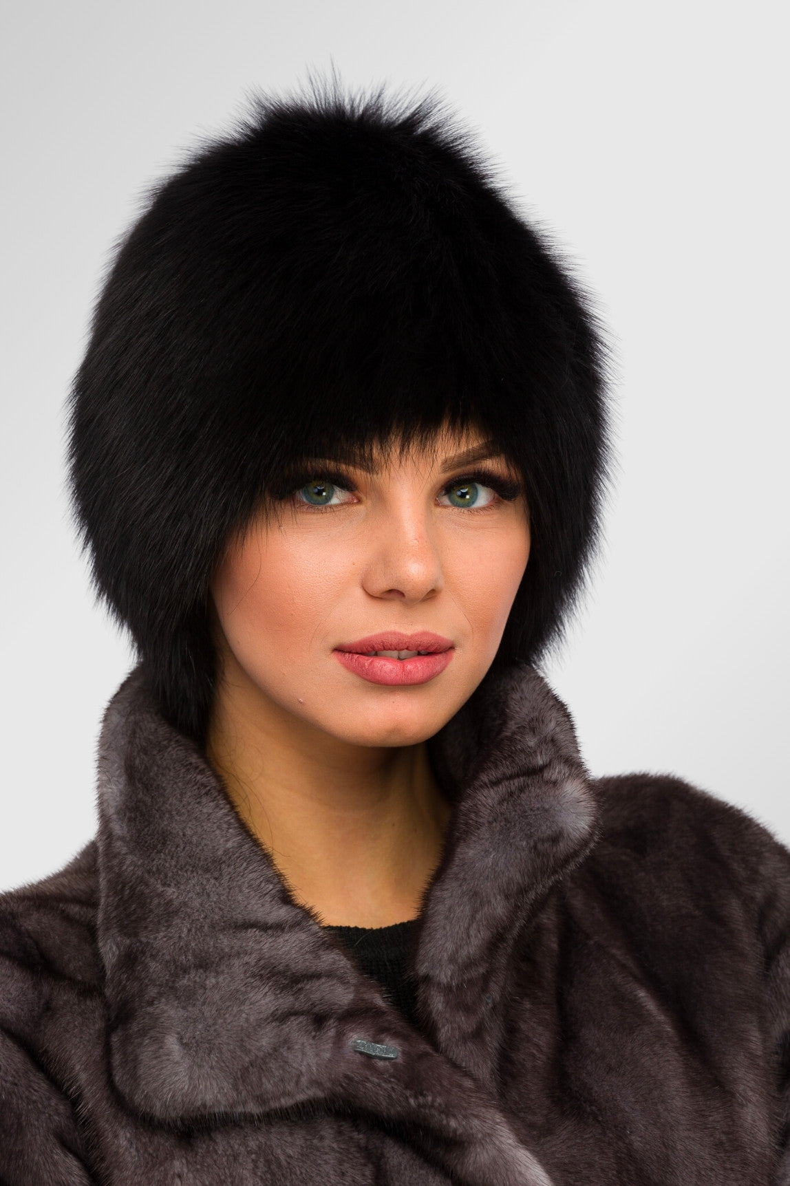 Gilet en fourrure naturelle de renard, Femme, Obsidian 90